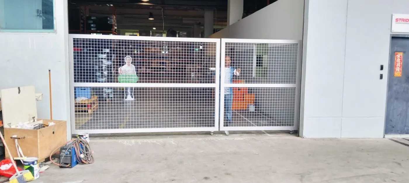 Metal gate fabrication and installation reference for Singapore gate designs