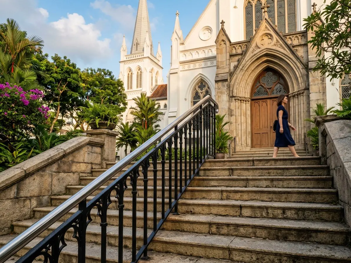 Stainless and mild steel railing project reference in Singapore