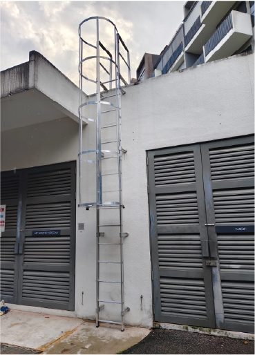 Aluminium cat ladder supply and installation - Stratton